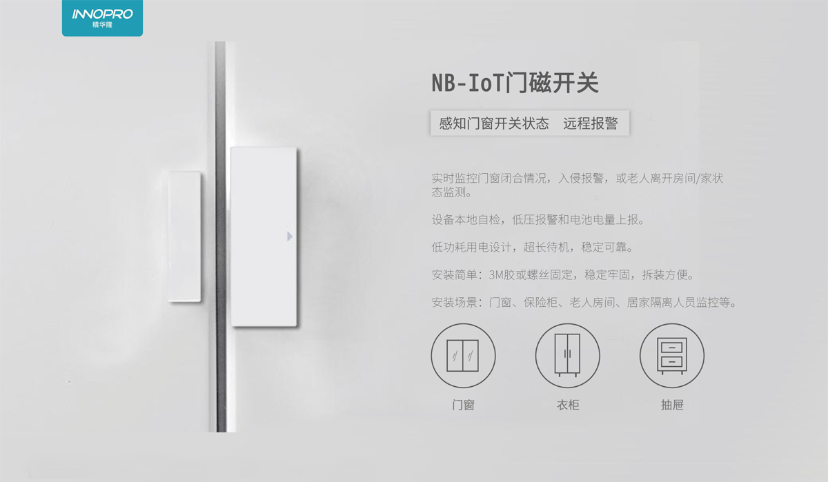 小小门磁，大大用处，精华隆NB-IoT门磁开关十大场景应用(图1)