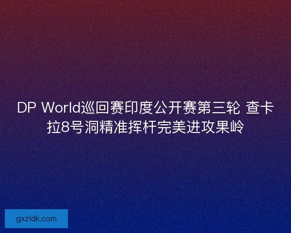 DP World巡回赛印度公开赛第三轮 查卡拉8号洞精准挥杆完美进攻果岭 DP World巡回赛印度公开赛第三轮 查卡拉8号洞精准挥杆完美进攻果岭